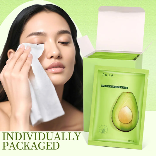 Lingettes Démaquillantes à l'Avocat – Démaquillage Doux & Nettoyage Profond | Lot de 1/2/3 boîtes