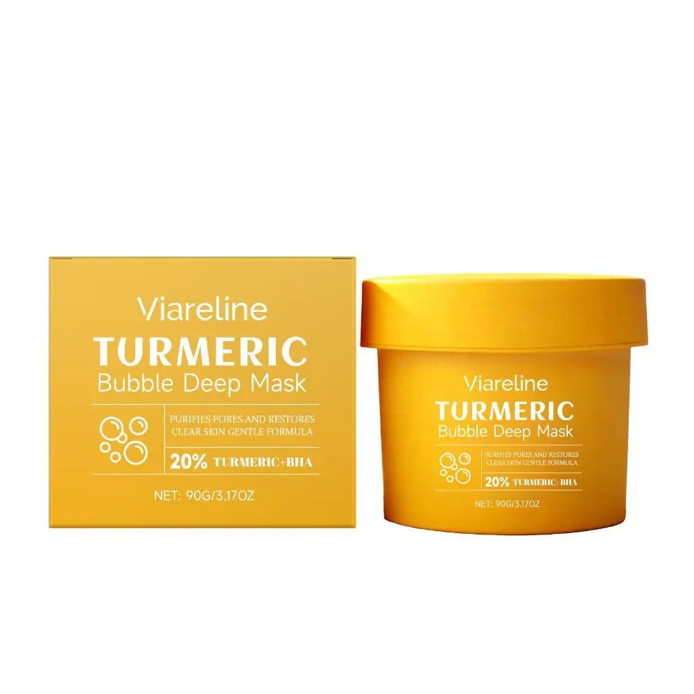 Masque Bulles au Curcuma Style Coréen | Détox, Anti-Points Noirs & Pores Resserrés