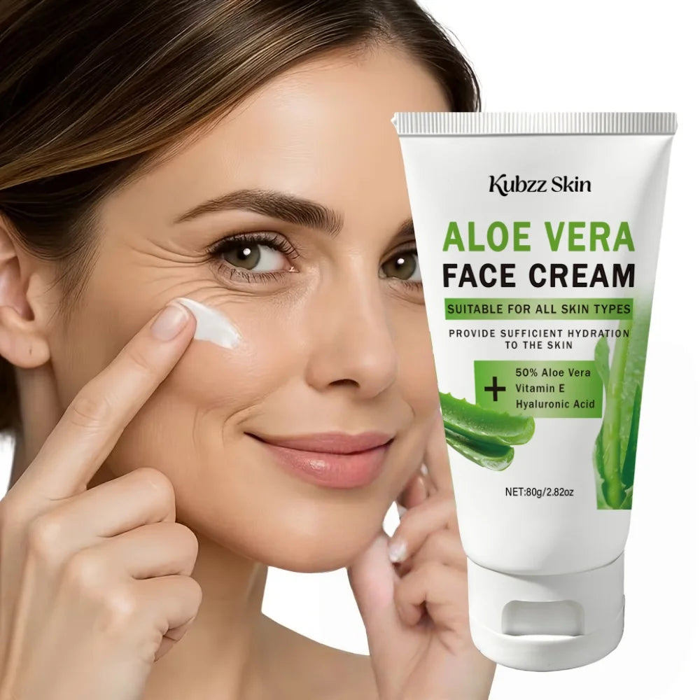 Crème Visage à l'Aloe Vera – Hydratation Intense, Éclat & Douceur