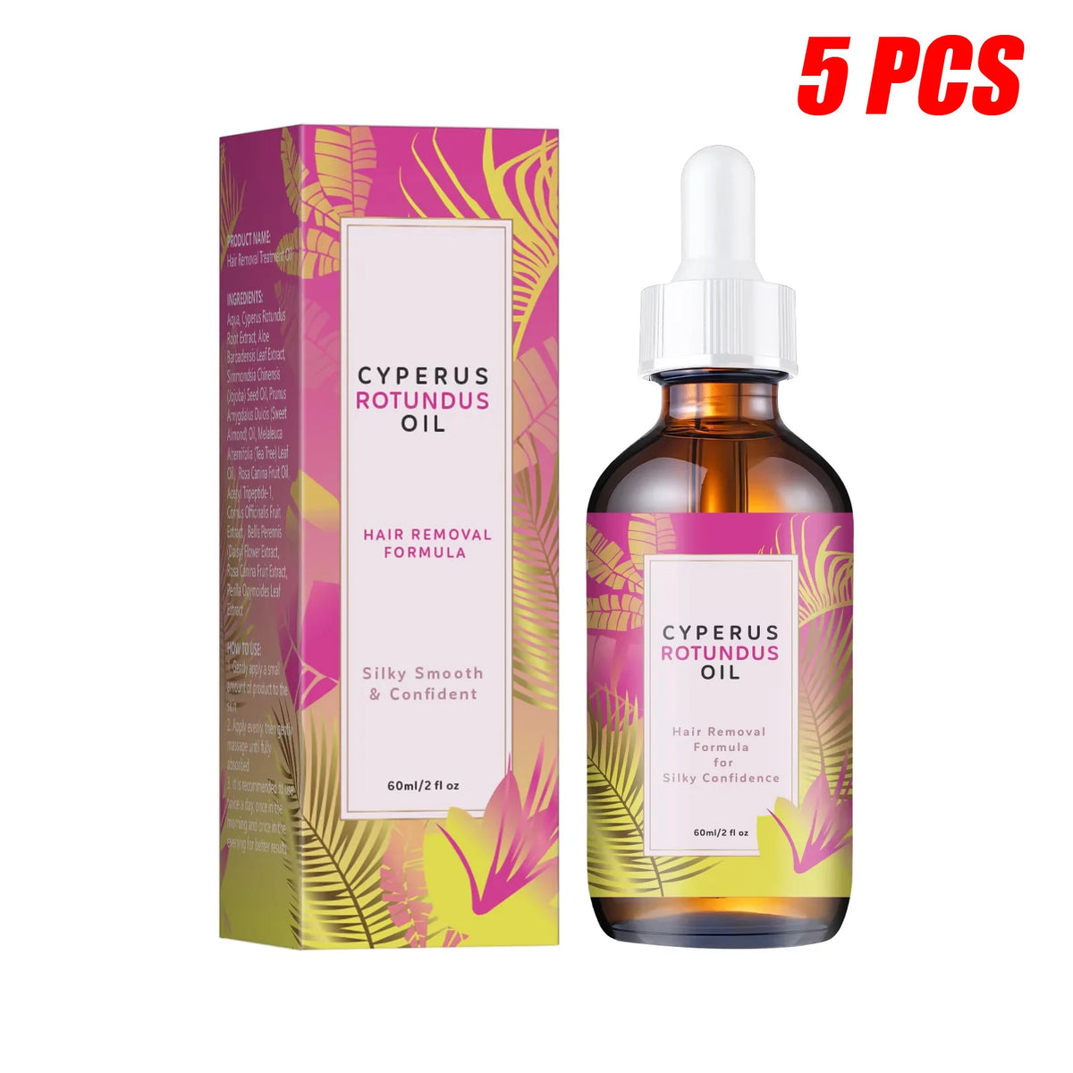 Huile Soin Cheveux & Peau – Jojoba, Amande Douce & Cynodonte | 60ml