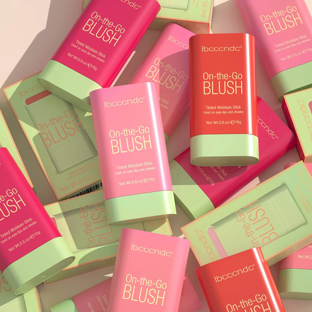 Blush Stick Crème Multi-Usage 19g — Joues, Lèvres & Yeux | Waterproof Longue Durée