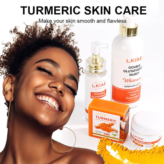 Coffret Soin Visage AILKE – Glutathion, Vitamine C & Aloe Vera – Éclat & Anti-Taches