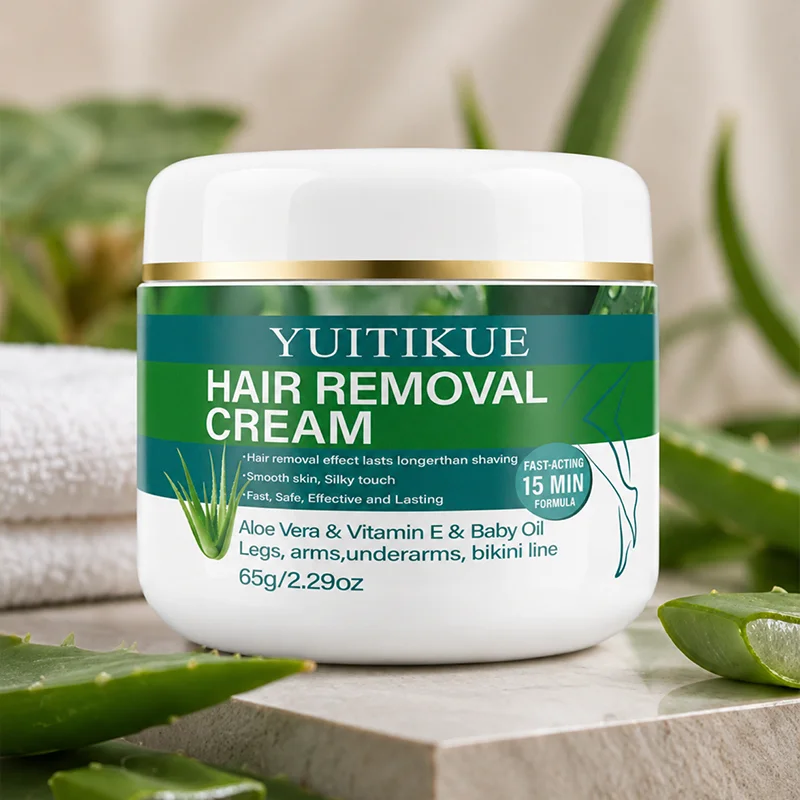 Crème Dépilatoire Aloe Vera & Vitamine E – Action Rapide 15 Min 65g