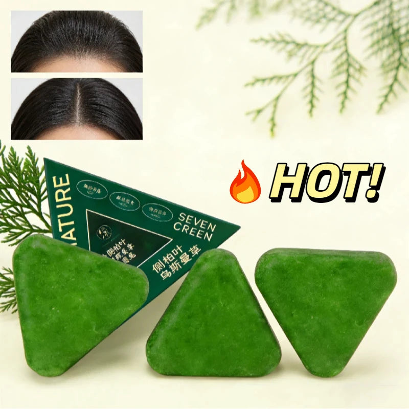 Shampoing Solide Plantes Orientales – Anti-Chute, Anti-Pellicules & Volume | He Shou Wu & Usma