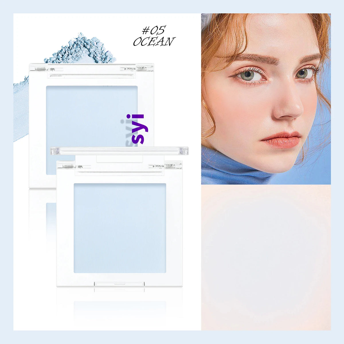 Blush Poudre Monochrome HISYI | Illuminant, Matte & Naturel | Certifié CPNP