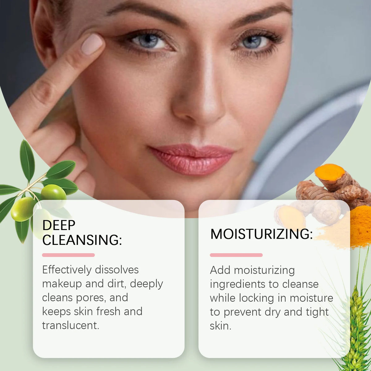 Huile Démaquillante Visage Hoygi – Purifiante, Resserrante des Pores, Douce et Non Irritante – Élimine Points Noirs et Maquillage 100ml