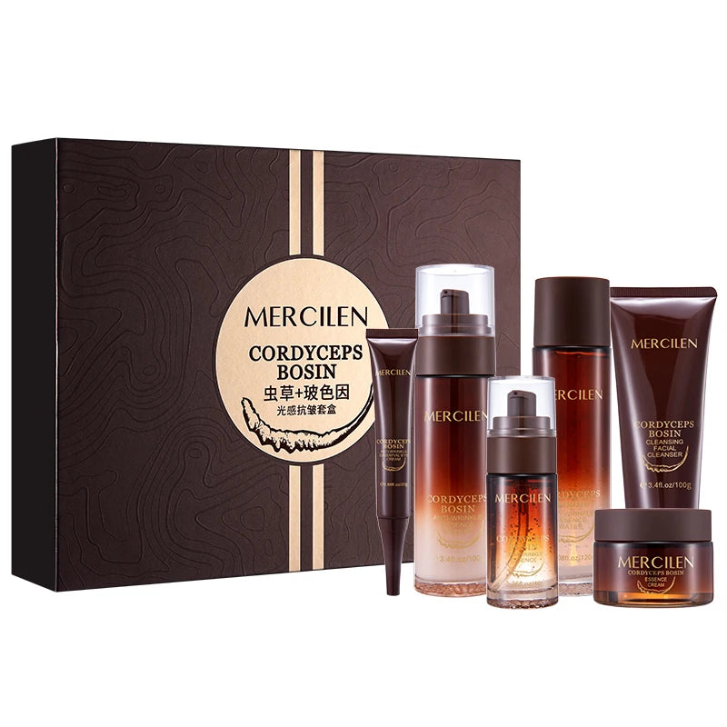 Coffret Soin Visage 6 Pièces Mercilen – Niacinamide, Astaxanthine & Hydratation Profonde