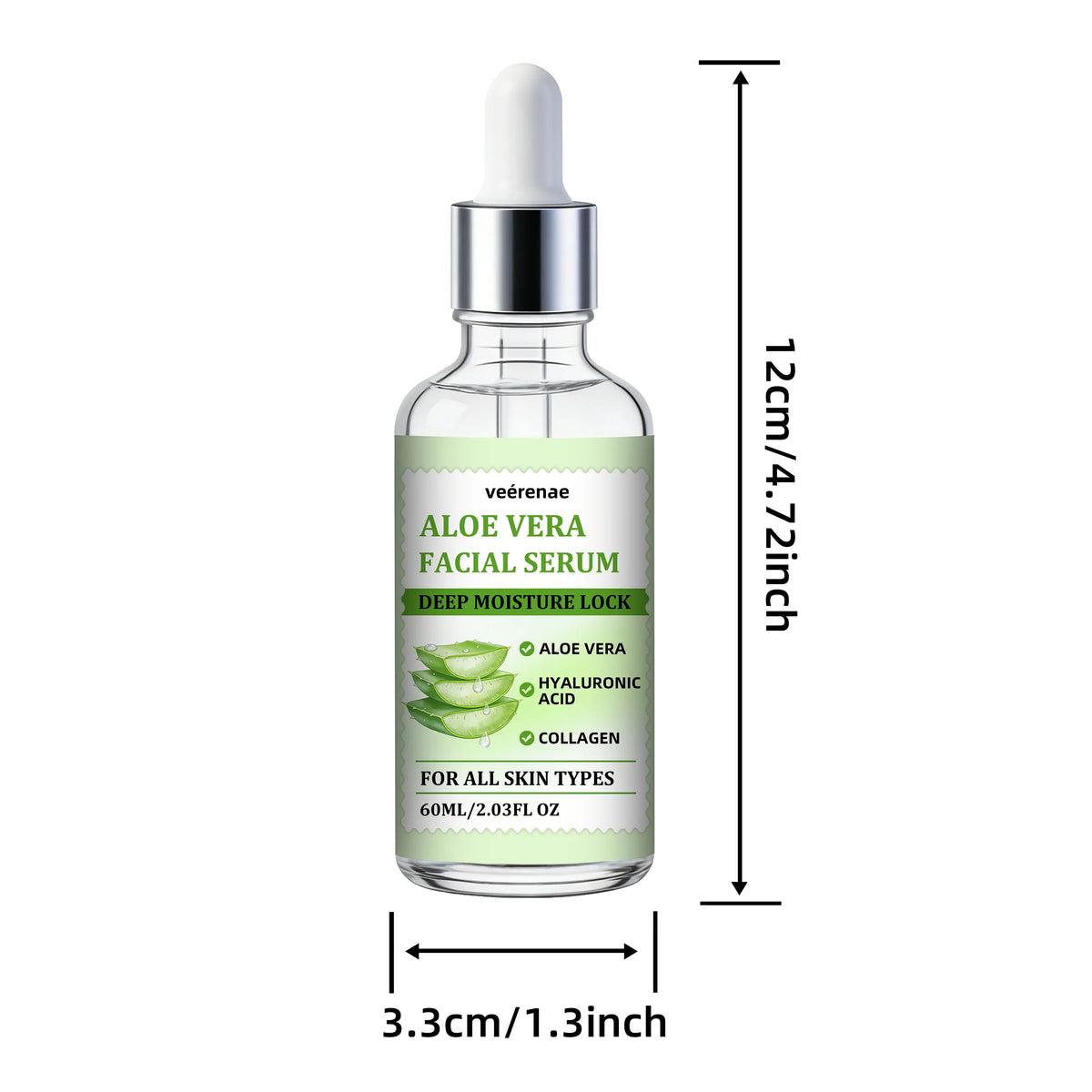 veérenae Aloe Vera Facial Serum – Hydrating & Soothing