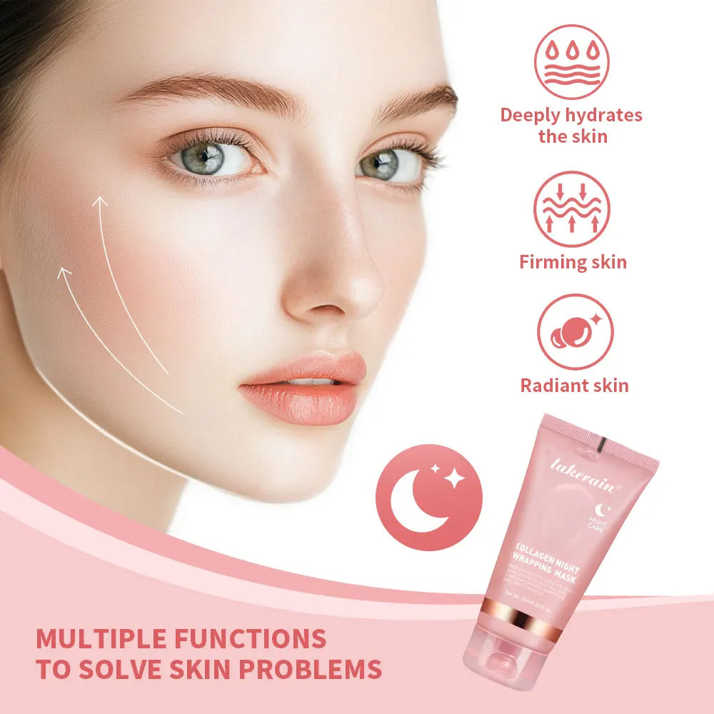 Masque Peel-Off Coréen au Collagène – Soin Anti-Rides & Lifting Nuit
