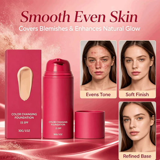 Fond de Teint Correcteur Thermo-Adaptatif 30g – Teint Naturel Éclatant & Longue Tenue