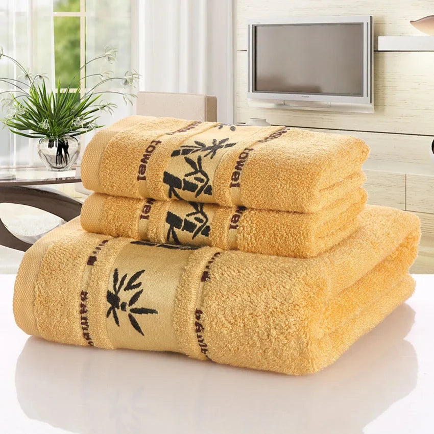 Bamboo Fiber Bath Towels – Luxury Absorbent & Quick-Dry Set