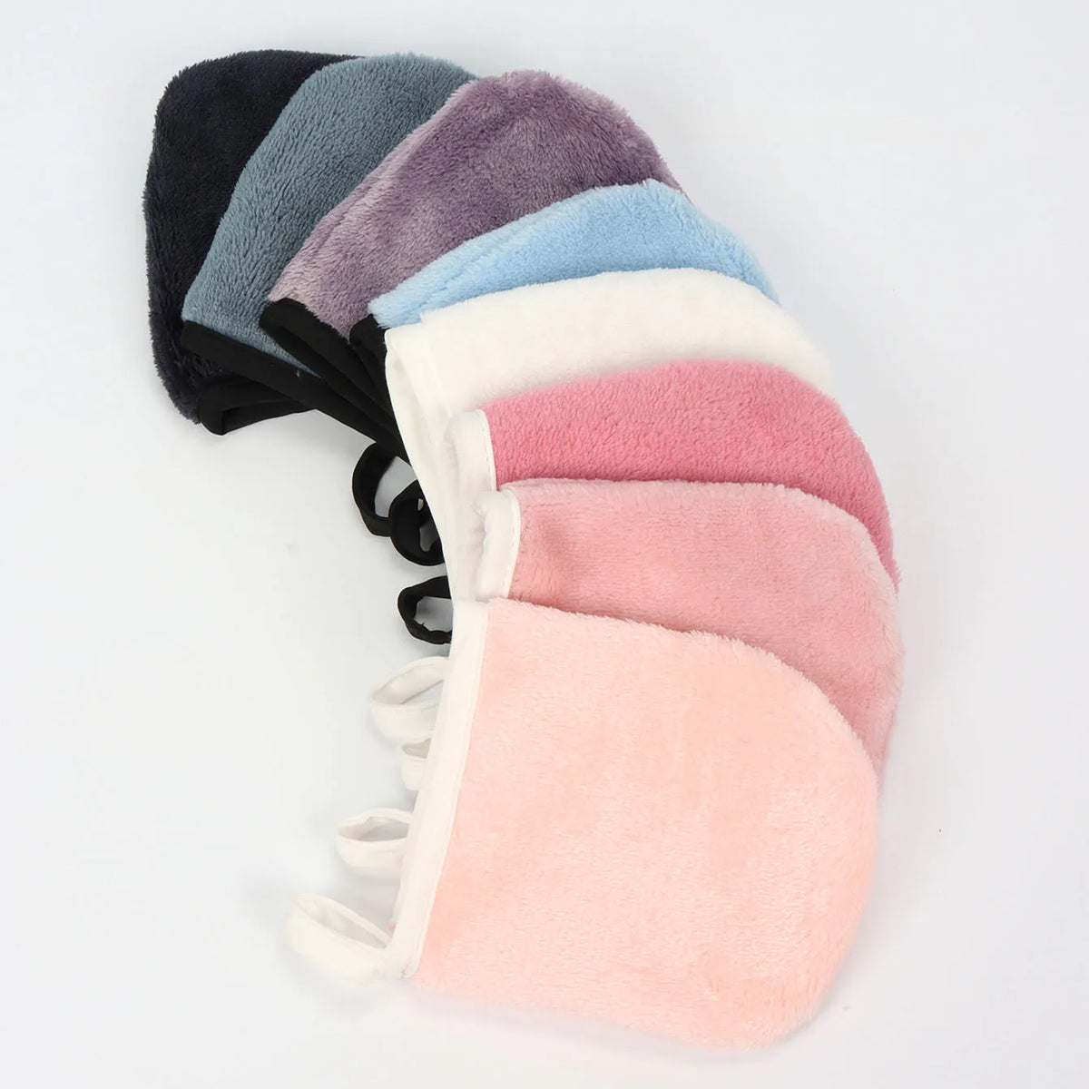 Gants & Carrés Démaquillants Réutilisables – Lot de 2, 4 ou 6 – Tous Types de Peau