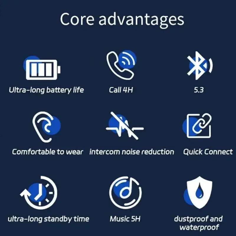 Écouteurs Traducteur IA BEIQIU – 144 Langues, ANC, Bluetooth 5.3, NFC | Voyage & Sport