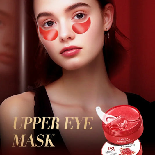 Masque Contour des Yeux à la Grenade Rouge | Anti-Cernes, Anti-Rides & Hydratation Intense