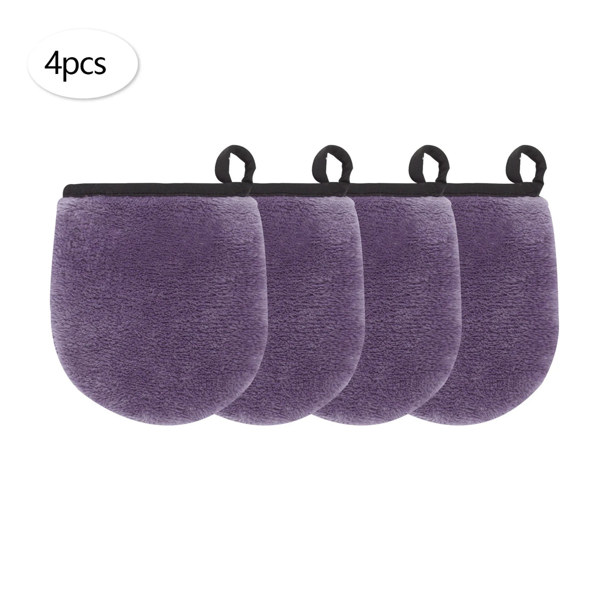 Gants & Carrés Démaquillants Réutilisables – Lot de 2, 4 ou 6 – Tous Types de Peau