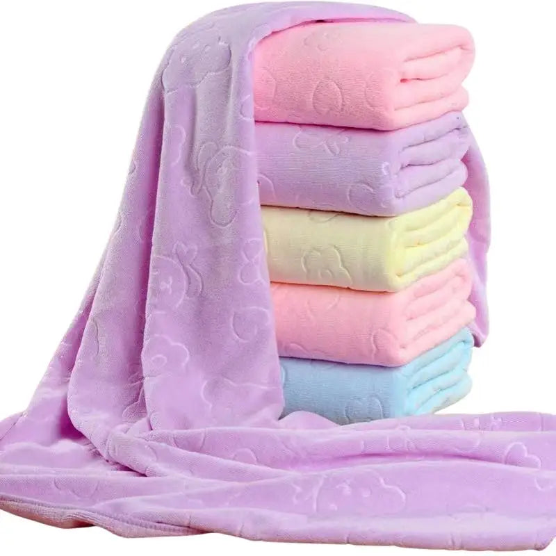 Embossed Bath Towel 70x120cm Quick Drying Highly Absorbent Machine Washable Towel for Gym Travel Bathroom Daily Use