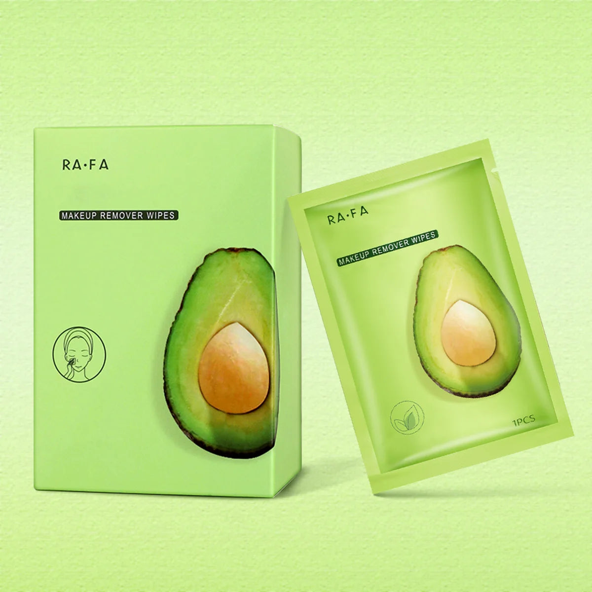 Lingettes Démaquillantes à l'Avocat – Démaquillage Doux & Nettoyage Profond | Lot de 1/2/3 boîtes
