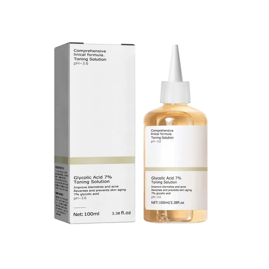 Lotion Tonique Acide Glycolique 7% 100ml – Anti-Acné, Hydratante & Exfoliante