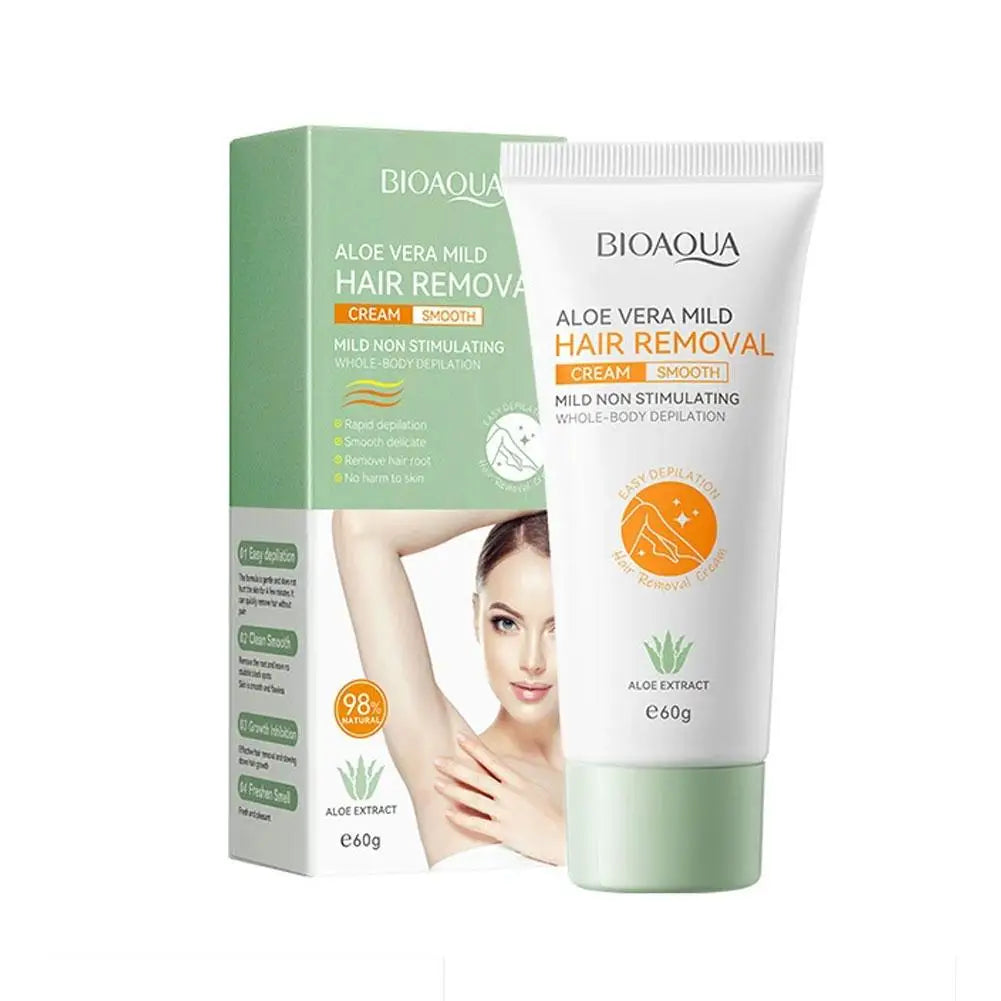 Crème Dépilatoire Aloe Vera & Cynodonte – Corps & Aisselles | 60g/100g