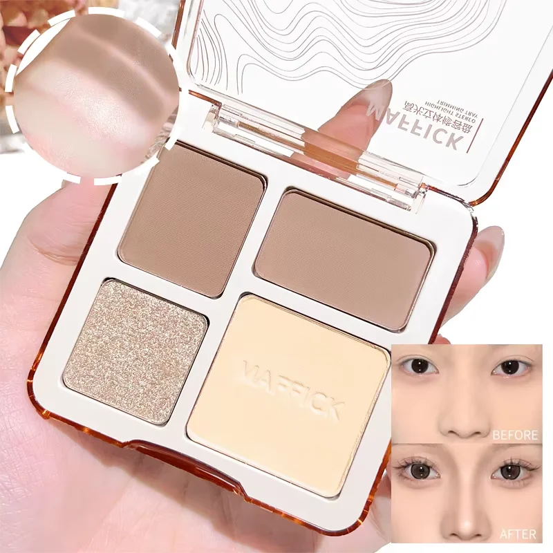 Palette Contouring & Highlighter 4 Couleurs – Sculpt, Illumine & Longue Tenue | CPNP