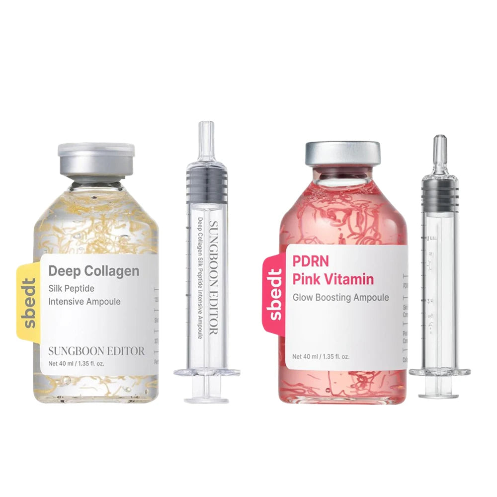 Ampoule Collagène & Peptides Soie 40ml – Sérum Anti-Rides Hydratant Style Coréen