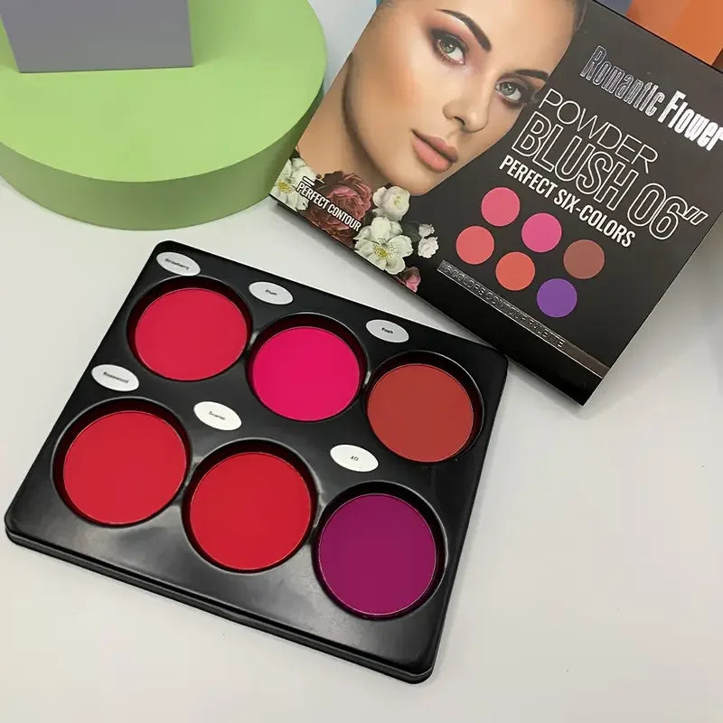 Palette Blush Matte 6 Teintes Grand Format | Contouring & Longue Tenue