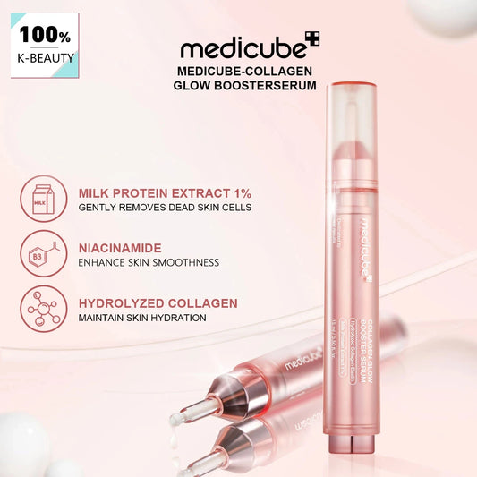 Medicube Sérum Booster Éclat au Collagène 15ml – Texture Lisse, Absorption Rapide, Hydratation Intense – Skincare Coréenne