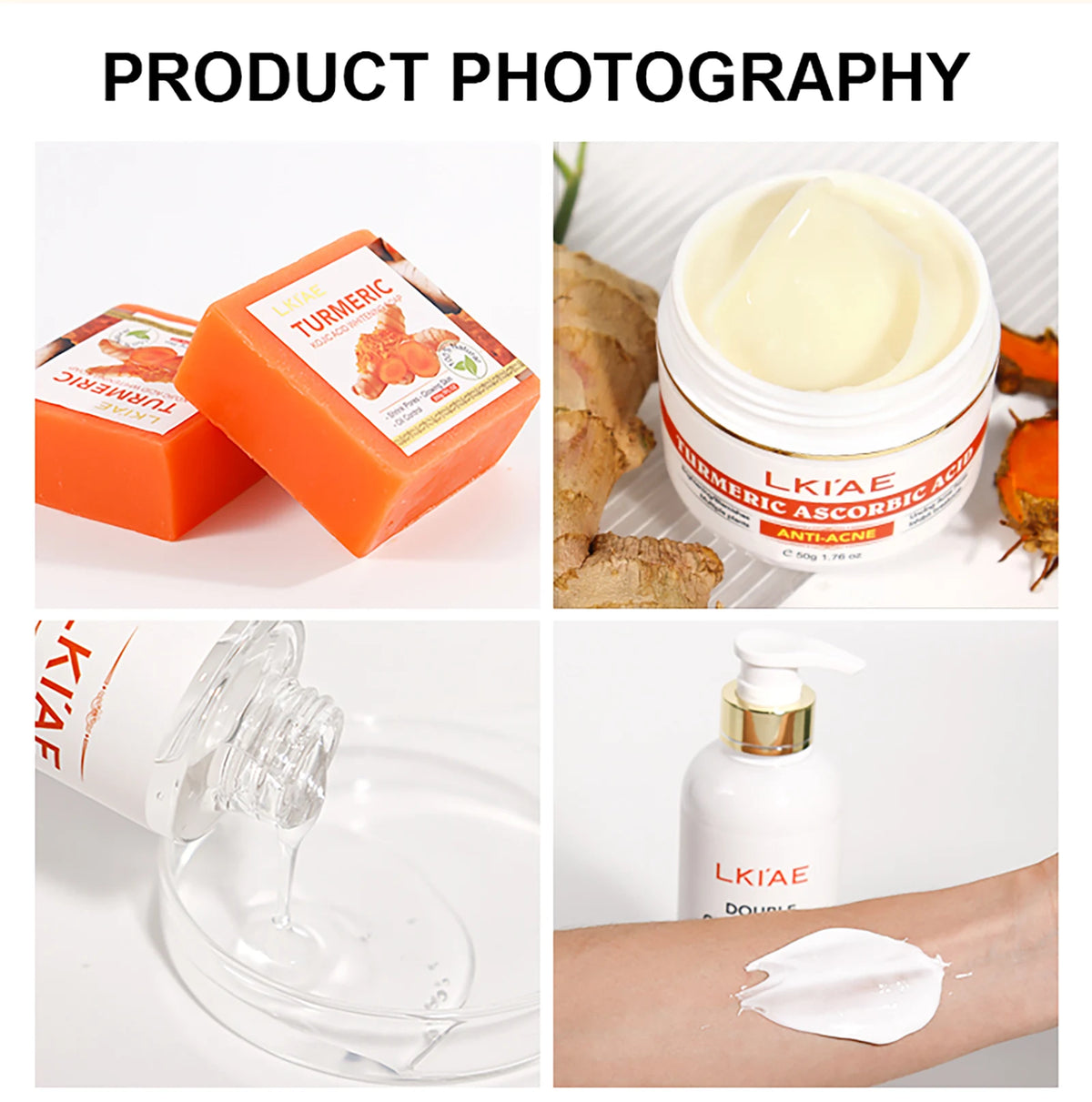 Coffret Soin Visage AILKE – Glutathion, Vitamine C & Aloe Vera – Éclat & Anti-Taches