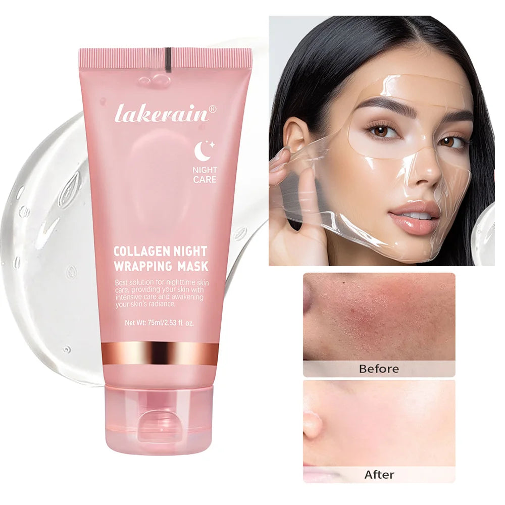 Masque Peel-Off Coréen au Collagène – Soin Anti-Rides & Lifting Nuit