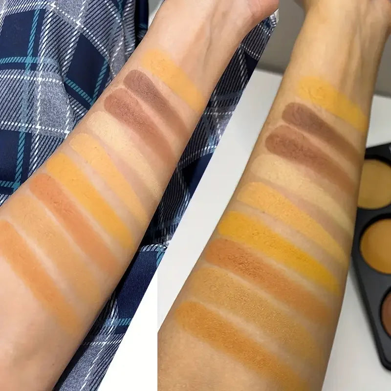Palette Contouring 9 Teintes Bronze – Fond de Teint, Correcteur, Contouring & Poudre Fixante
