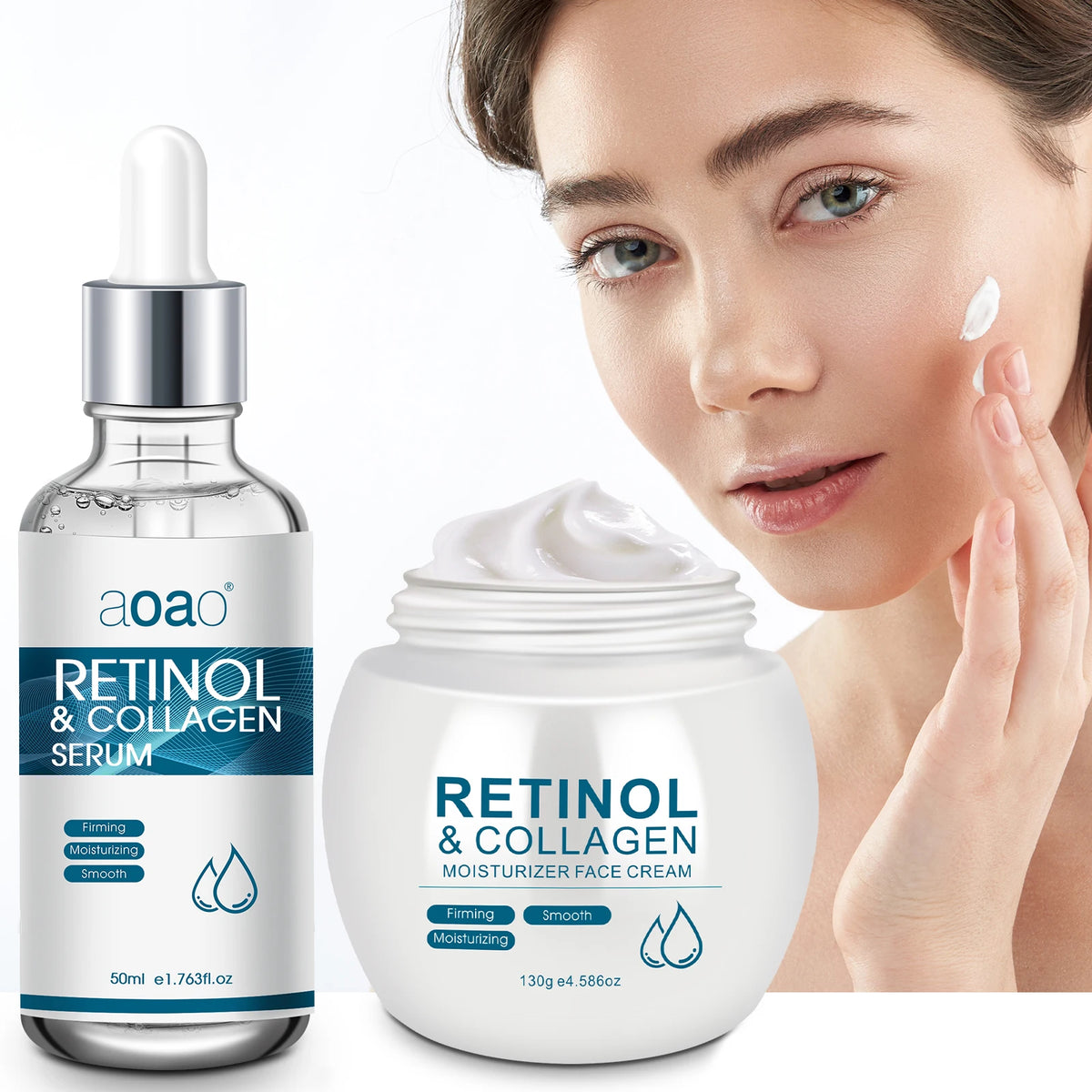 Set Soin Visage Retinol & Sérum Collagène – Hydratation Intense & Anti-Âge