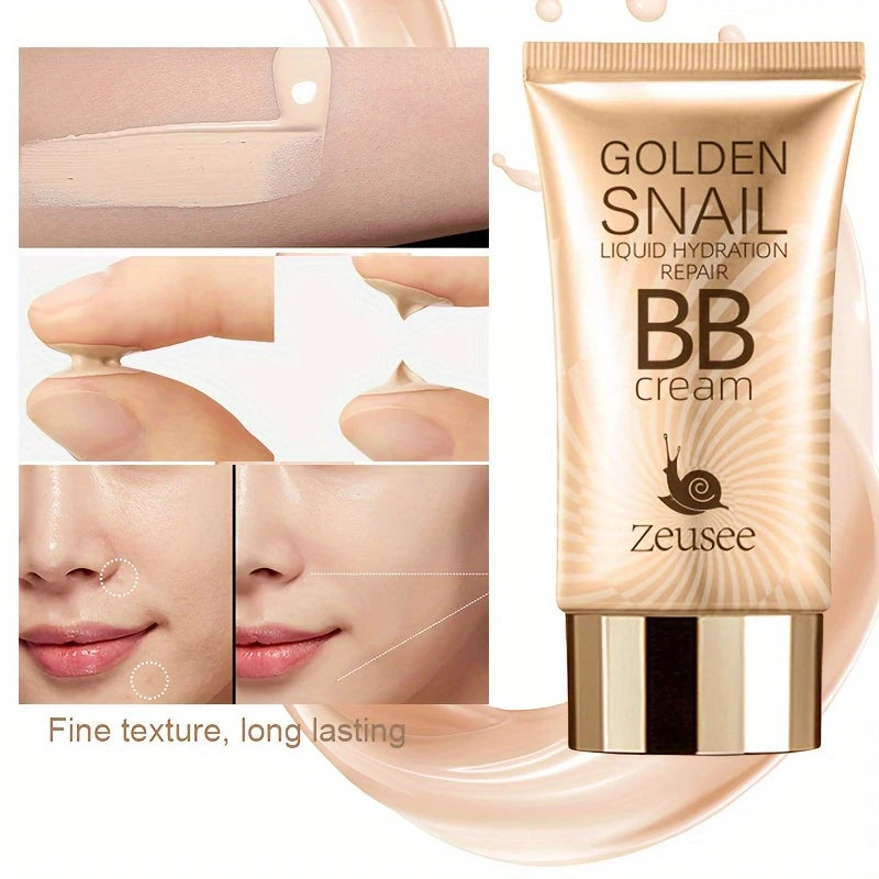 BB Cream Fond de Teint & Primer 3-en-1 – Couvrance Totale, Hydratant & Waterproof