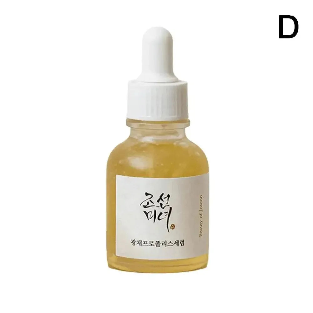 Soin Visage Coréen – 5 Essences Éclat, Anti-âge & Crème Contour des Yeux Hydratante