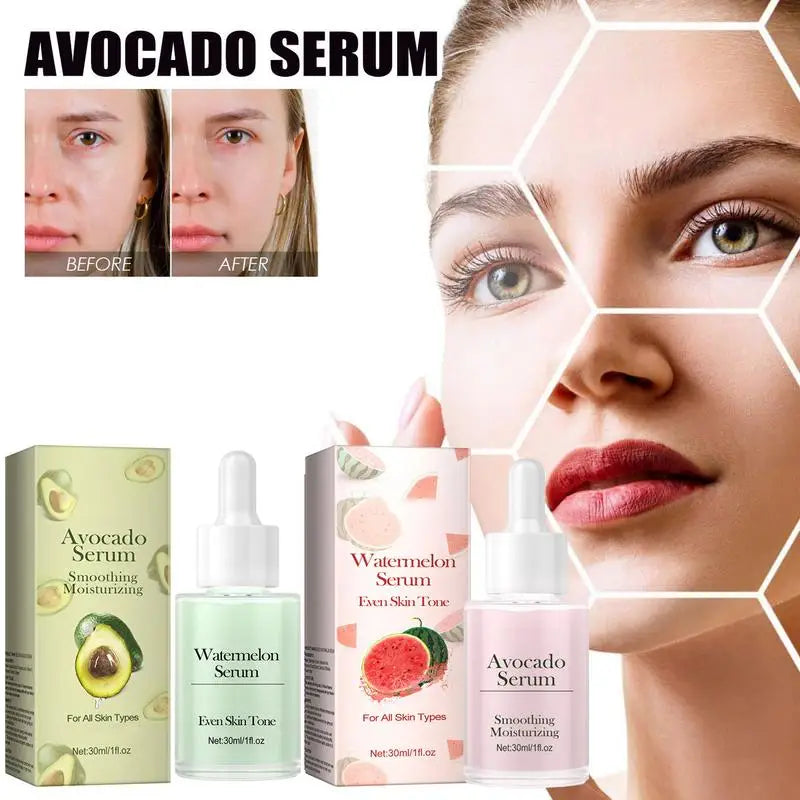 Sérum Visage Avocat & Pastèque – Essence Raffermissante Anti-Âge