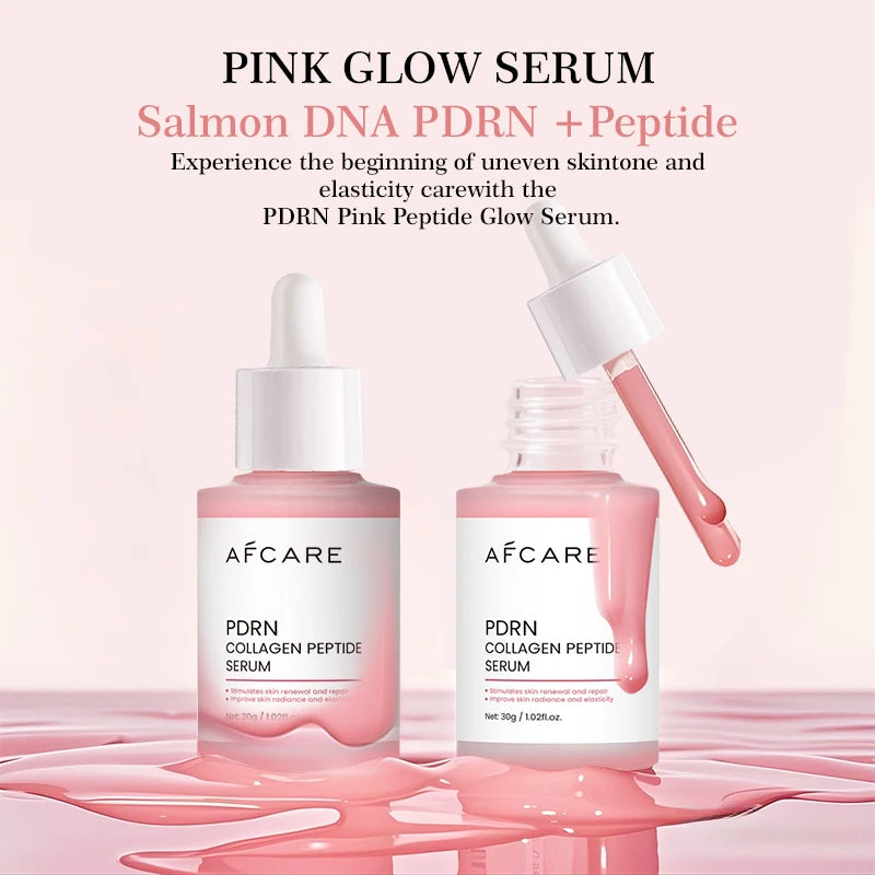 Sérum Anti-Acné Peptides & PDRN Collagène – Pores Affinés, Éclat & Teint Unifié