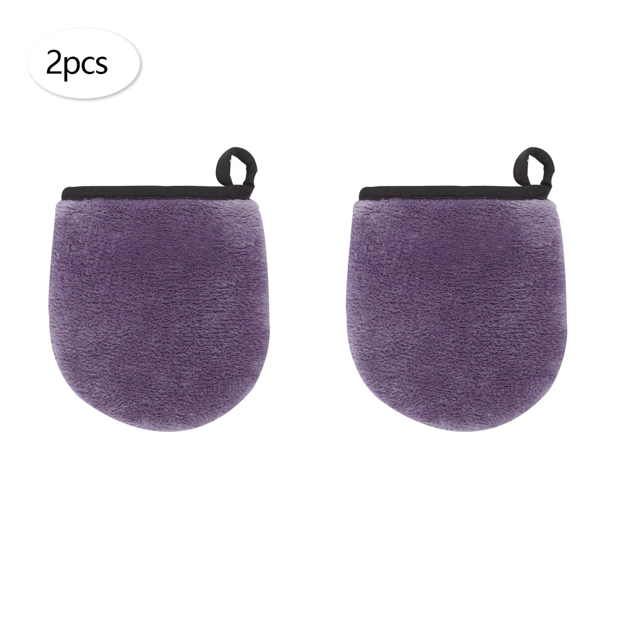 Gants & Carrés Démaquillants Réutilisables – Lot de 2, 4 ou 6 – Tous Types de Peau