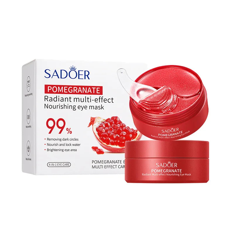 Masque Contour des Yeux à la Grenade Rouge | Anti-Cernes, Anti-Rides & Hydratation Intense