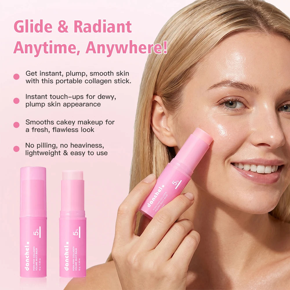 Stick Crème Hydratante au Collagène | Soin Visage Repulpant & Éclat Coréen