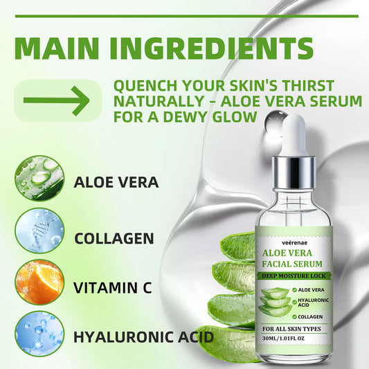 veérenae Aloe Vera Facial Serum – Hydrating & Soothing