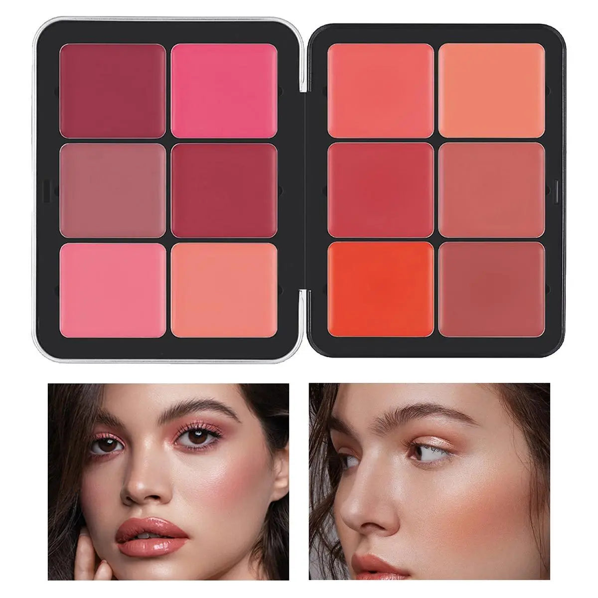 Palette Blush Matte 12 Teintes | Waterproof, Longue Tenue & Fini Naturel
