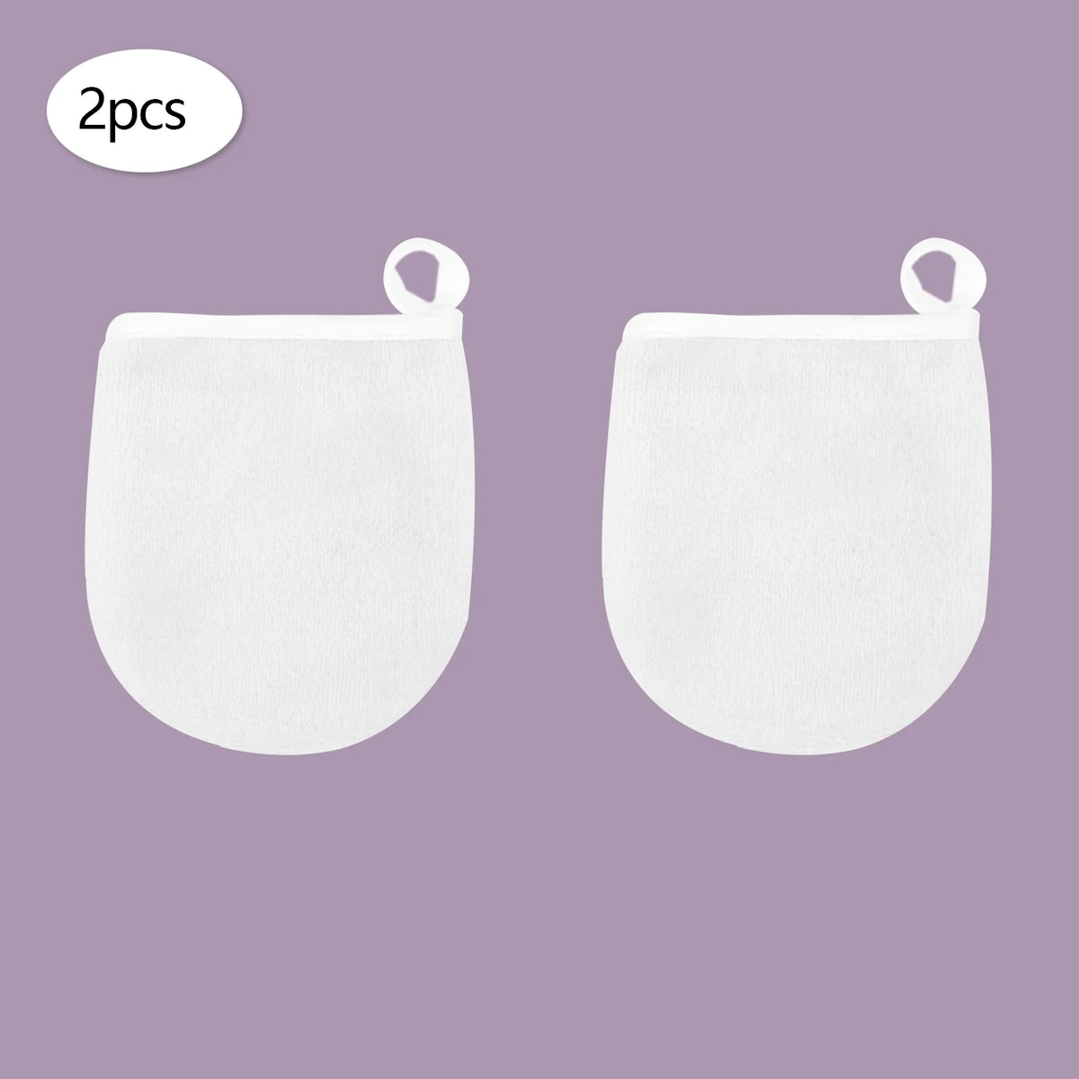 Gants & Carrés Démaquillants Réutilisables – Lot de 2, 4 ou 6 – Tous Types de Peau