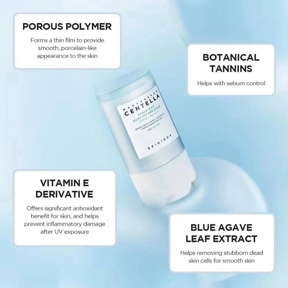 SKIN1004 Stick Solaire Centella Hyalu-Cica SPF50+ 20g – Apaisant, Hydratant & Fini Soyeux