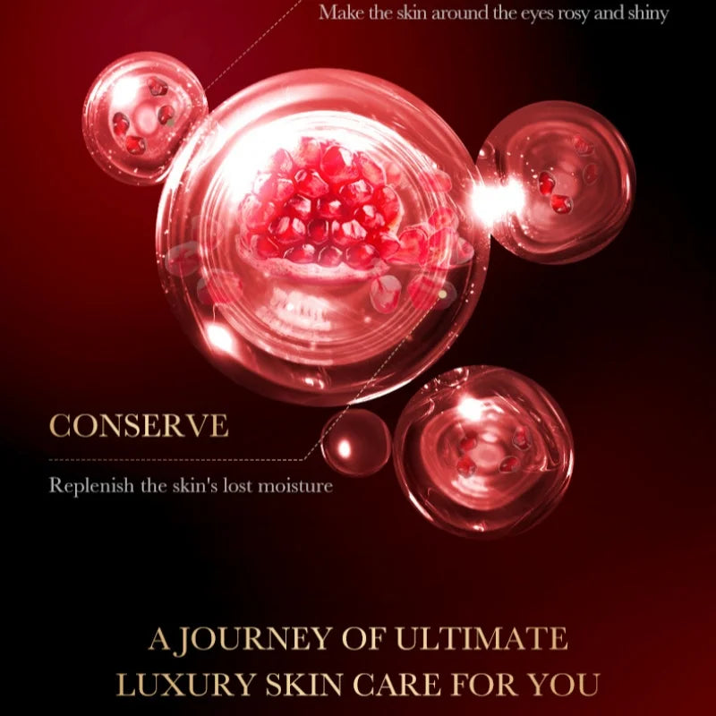 Masque Contour des Yeux à la Grenade Rouge | Anti-Cernes, Anti-Rides & Hydratation Intense