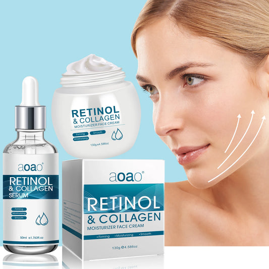 Retinol Facial Care Set & Collagen Serum – Intense Hydration & Anti-Aging