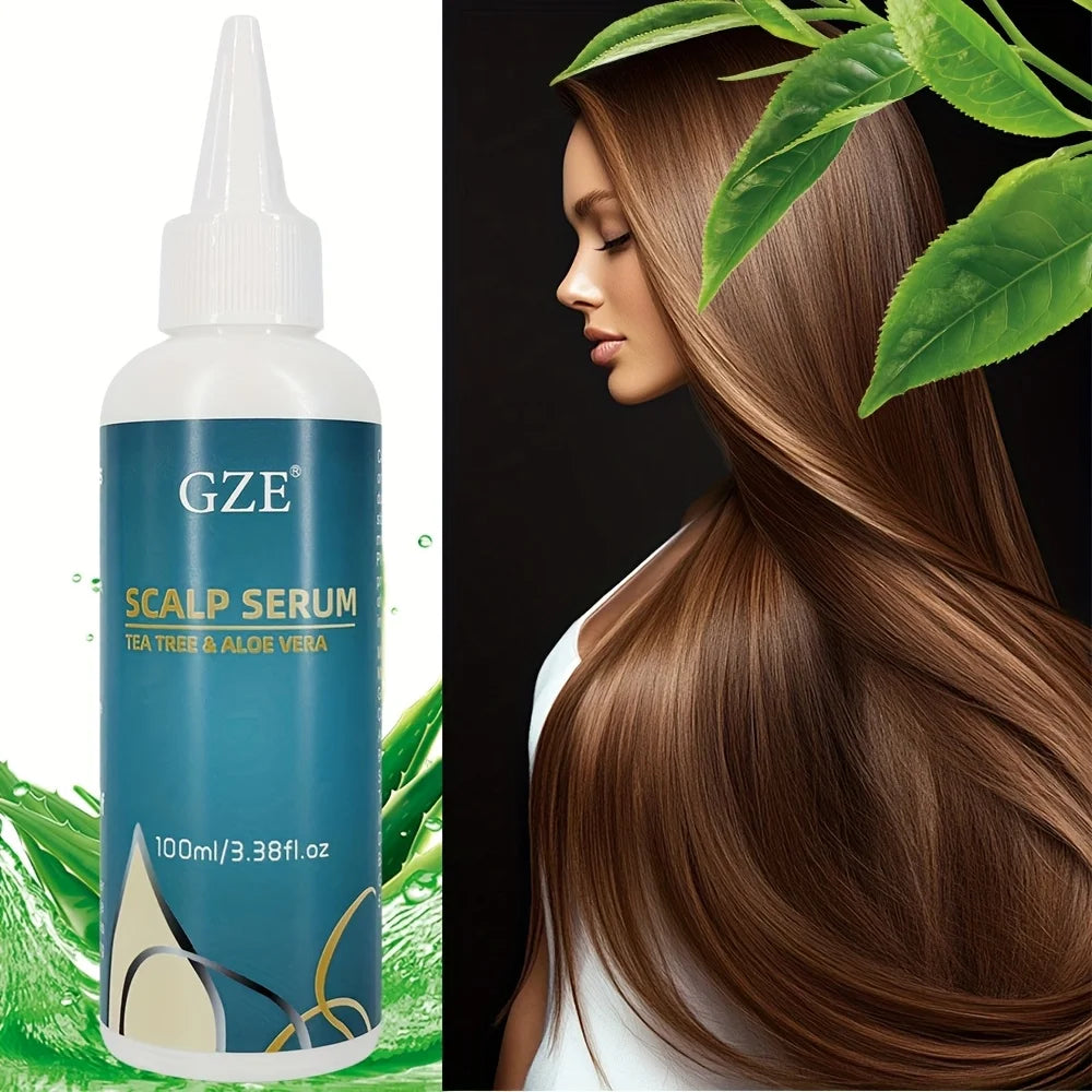 Sérum Cuir Chevelu Thé Vert & Aloe Vera – Anti-Pellicules & Hydratant | 100ml