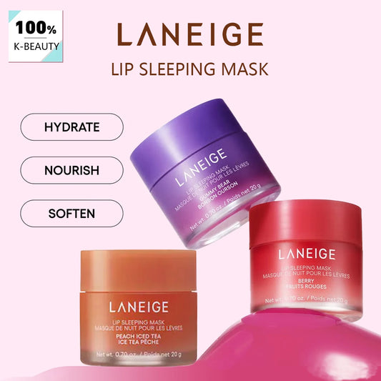 Laneige Masque de Nuit pour les Lèvres 20g – Hydratation Longue Durée, Texture Gel-Crème, Soin Coreen