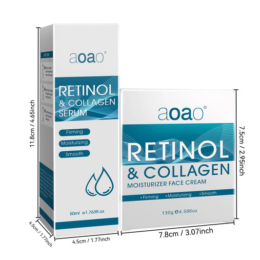 Retinol Facial Care Set & Collagen Serum – Intense Hydration & Anti-Aging