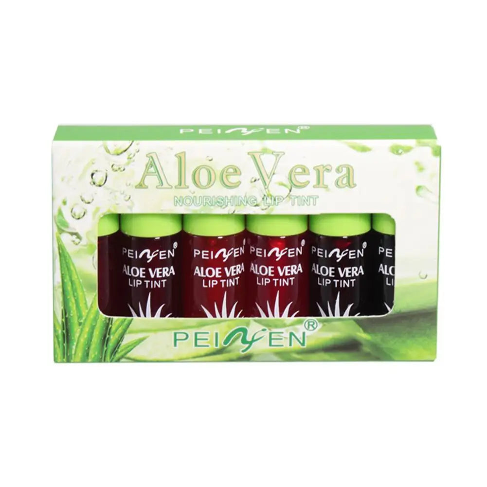 Set of 6 Aloe Vera Lip & Cheek Tints – Long-Lasting Hydrating Gloss