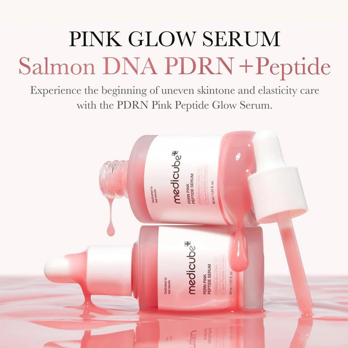 Sérum Visage Medicube – PDRN Salmon DNA & Peptides Roses | K-Beauty