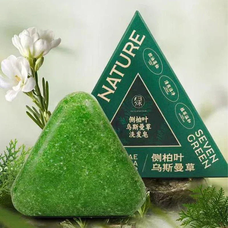 Shampoing Solide Plantes Orientales – Anti-Chute, Anti-Pellicules & Volume | He Shou Wu & Usma